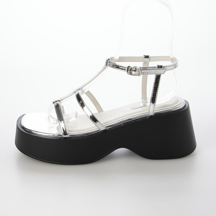 Tストラップスクエア厚底サンダル | EVOL | 詳細画像10 