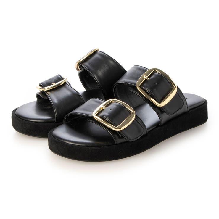 ダブルベルトフラットサンダル | EVOL | 詳細画像1 