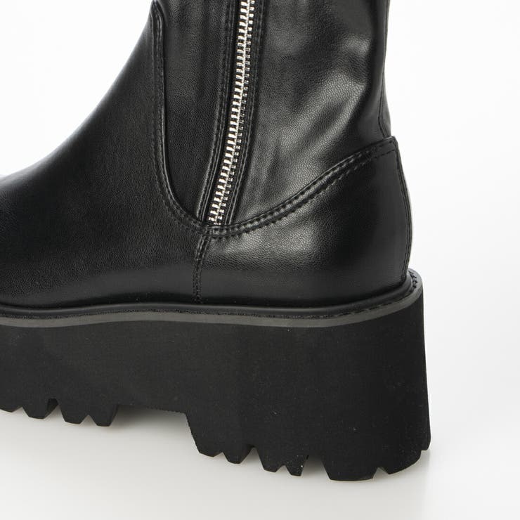 厚底サイドジップストレッチブーツ | EVOL | 詳細画像5 