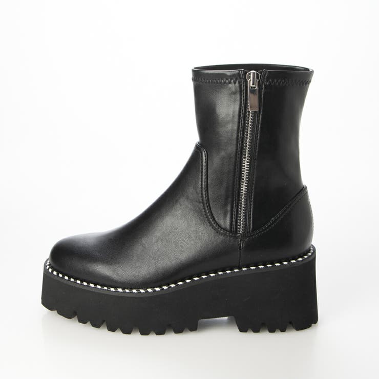 厚底サイドジップストレッチブーツ | EVOL | 詳細画像8 