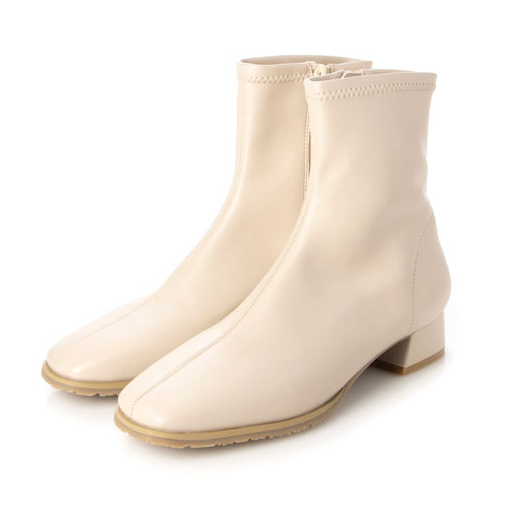 晴雨兼用スクエア3cmヒールショートブーツ | EVOL | 詳細画像12 