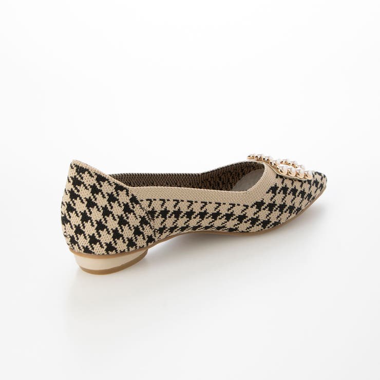 ソフトニットVカットパールバックルパンプス | EVOL | 詳細画像12 