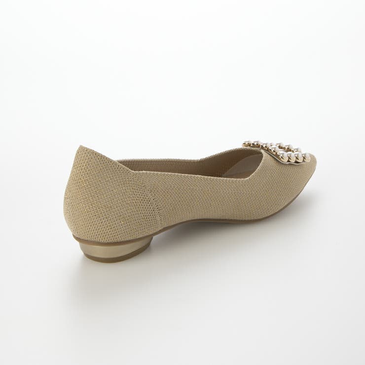 ソフトニットVカットパールバックルパンプス | EVOL | 詳細画像8 