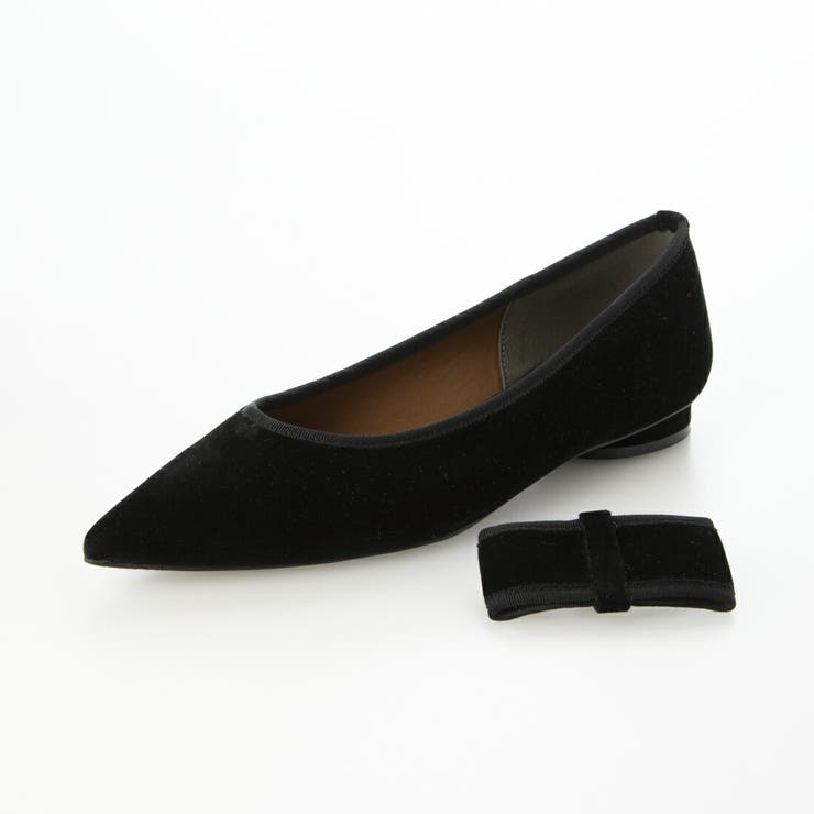 取り外し可リボンベロアパンプス | EVOL | 詳細画像5 