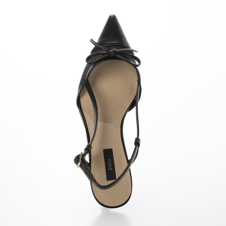 【軽量】リボンチュールバックバンドパンプス | EVOL | 詳細画像7 