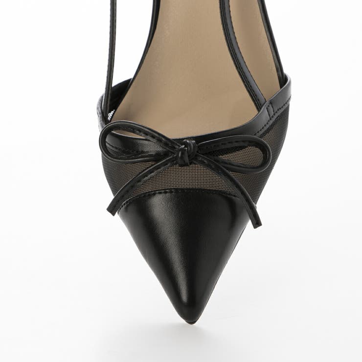【軽量】リボンチュールバックバンドパンプス | EVOL | 詳細画像8 