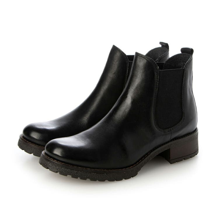 本革サイドゴアショートブーツ[品番：EVOW0001203]｜EVOL（イーボル