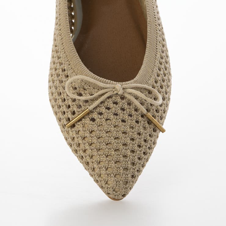 【軽量・クッション入り】ニットポインテッドバレエ | EVOL | 詳細画像8 