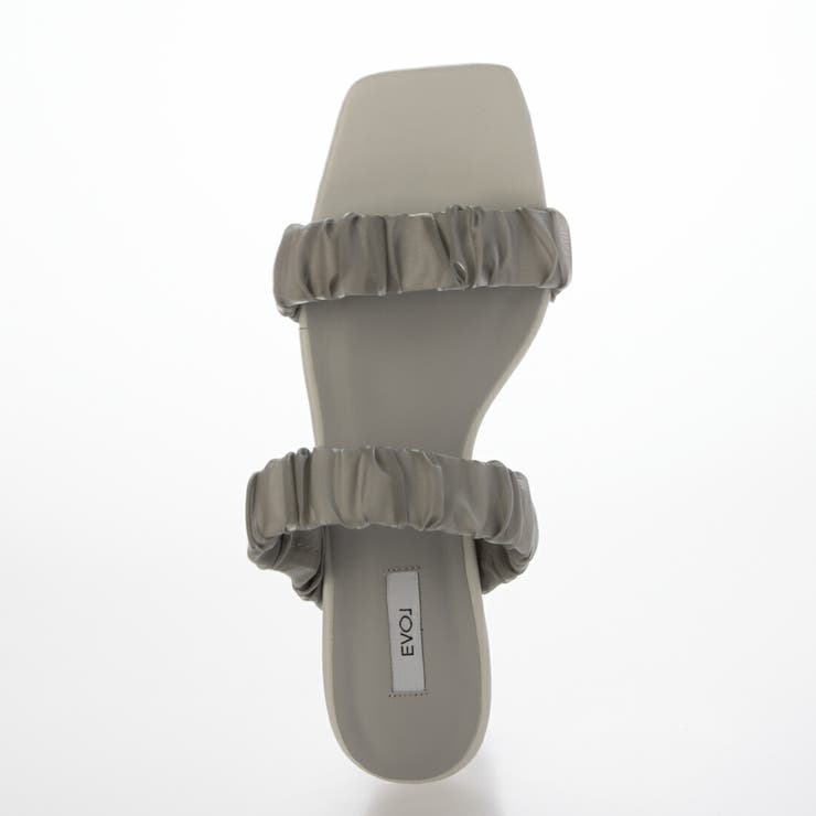 【クッション入り・柔らかい】ダブルシャーリングクリアヒールサンダル | EVOL | 詳細画像11 