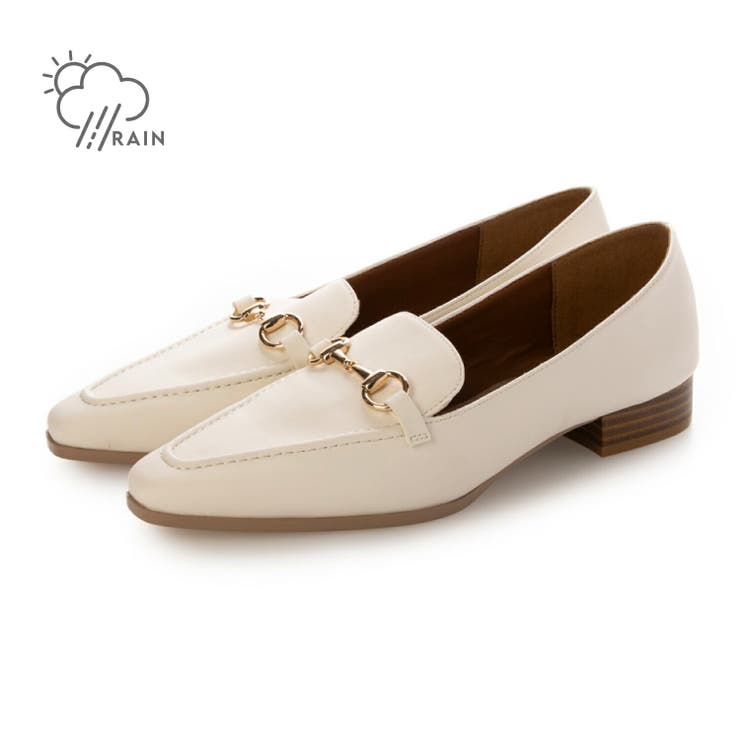 IV(アイボリー) | 【軽量・晴雨兼用】晴雨兼用ソフトビットローファー | EVOL