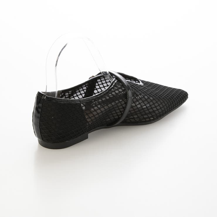 【軽量・柔らかい】スクエアチュールフラットパンプス | EVOL | 詳細画像6 