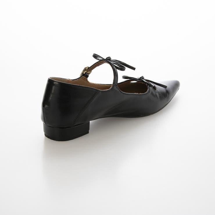 【軽量・柔らかい】ダブルリボンポインテッドパンプス | EVOL | 詳細画像2 