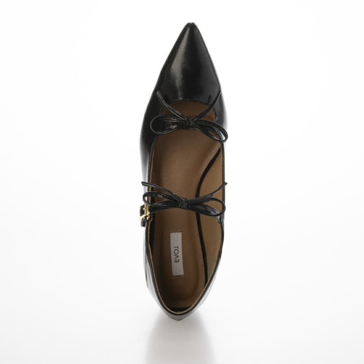 【軽量・柔らかい】ダブルリボンポインテッドパンプス | EVOL | 詳細画像3 