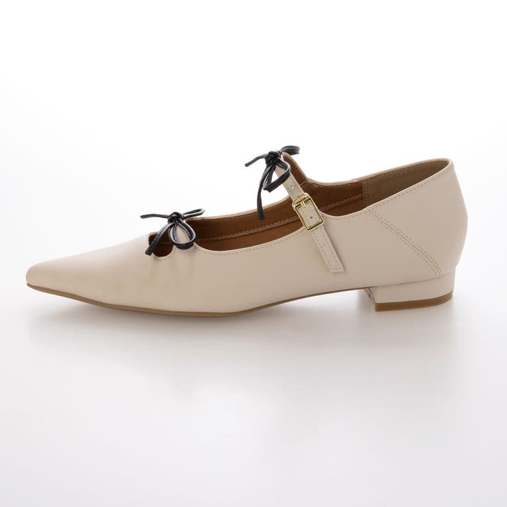 【軽量・柔らかい】ダブルリボンポインテッドパンプス | EVOL | 詳細画像6 