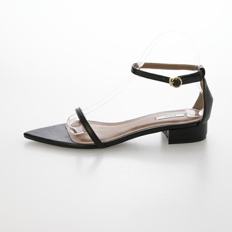 【クッション入り・柔らかい】ポインテッドストラップサンダル | EVOL | 詳細画像1 