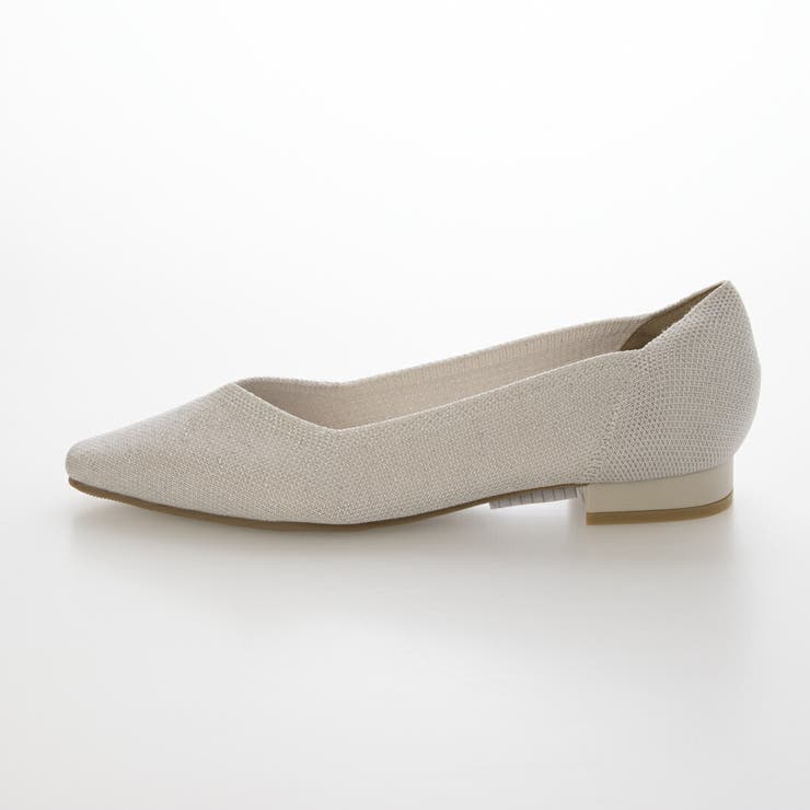 【クッション入り・柔らかい】ソフトニットVカットパンプス | EVOL | 詳細画像14 