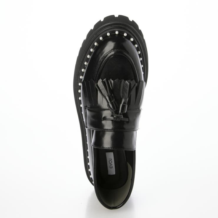 【クッション入り・柔らかい】パールコバキルトタッセルローファー | EVOL | 詳細画像3 