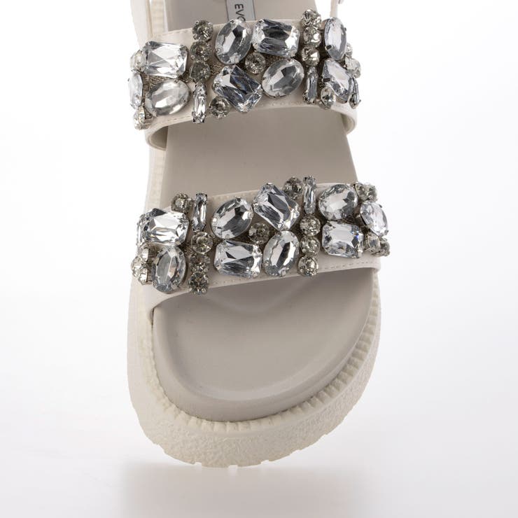 【軽量・柔らかい】ビジュープラットフォームサンダル | EVOL | 詳細画像8 