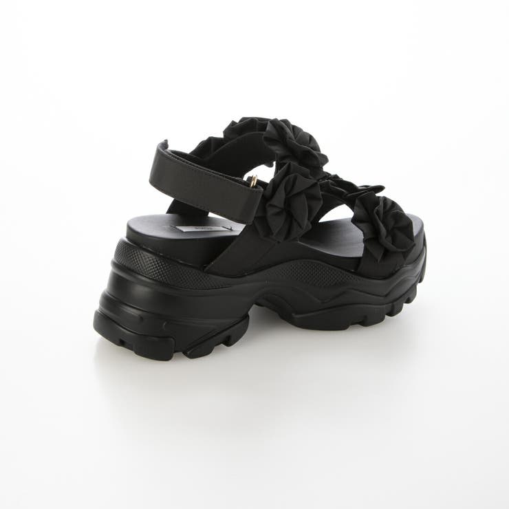 【クッション入り・柔らかい】フラワー厚底スポーツサンダル | EVOL | 詳細画像2 