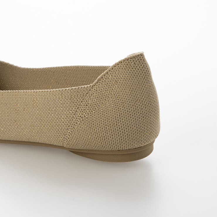 【洗える・超軽量片足116g】ニットスクエアフラットパンプス | EVOL | 詳細画像8 