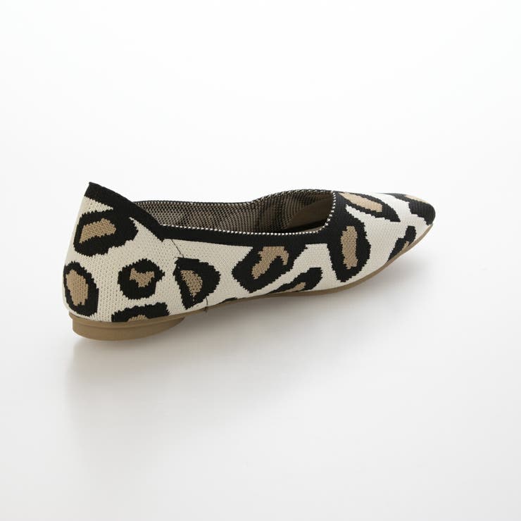 【洗える・超軽量片足116g】ニットスクエアフラットパンプス | EVOL | 詳細画像10 