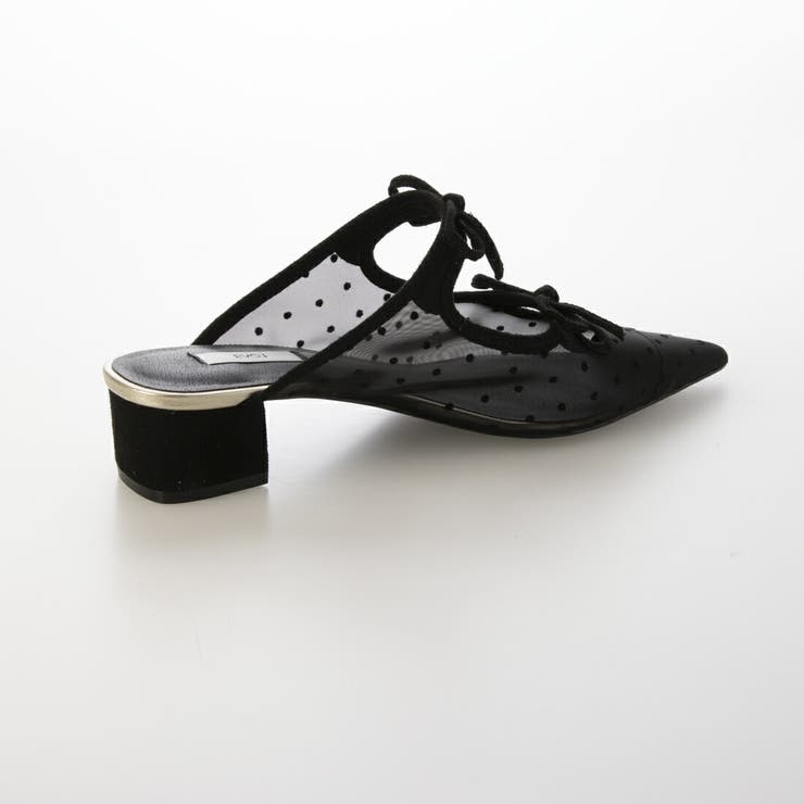 【クッション入り・柔らかい】ダブルリボンチュールミュール | EVOL | 詳細画像6 