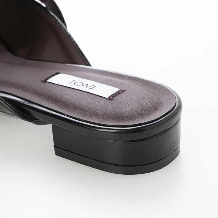 【柔らかい・クッション入り】ゴールドモチーフフラットミュール | EVOL | 詳細画像4 