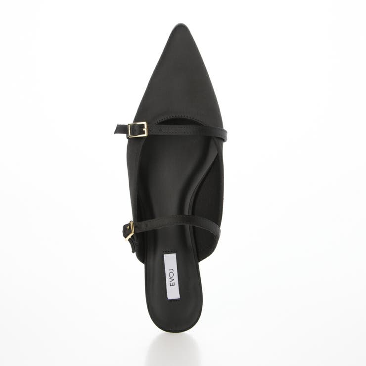 【柔らかい・クッション入り】ダブルベルトポインテッドミュール | EVOL | 詳細画像3 