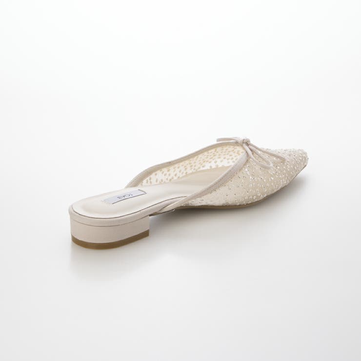 【柔らかい・クッション入り】Vカットリボンバレエミュール | EVOL | 詳細画像14 