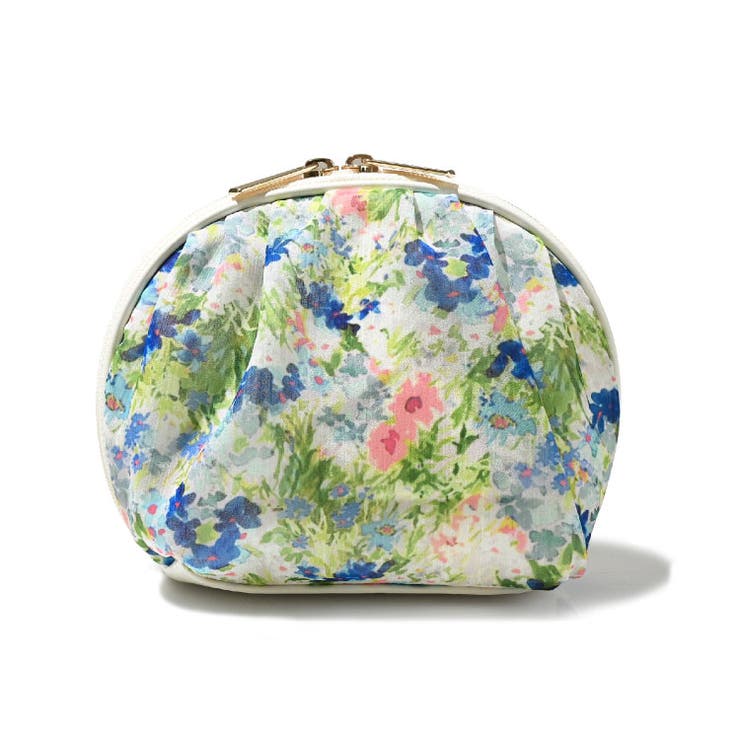 ブルー | ポーチ 大きめ シフォン | exrevo