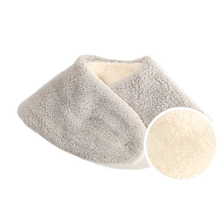 【シープタッチ】ライトグレー | おやすみマフラー リバーシブル マフラー | exrevo