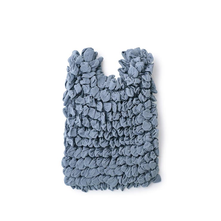 スモーキーブルー | エコバッグ くしゅくしゅ 伸びる | exrevo