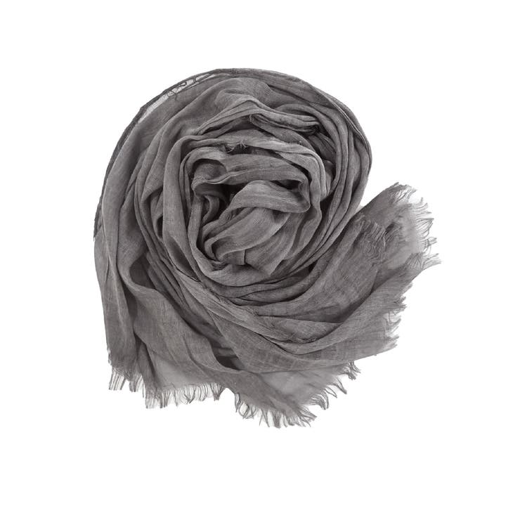チャコールグレー | ストール 大判 薄手 | exrevo