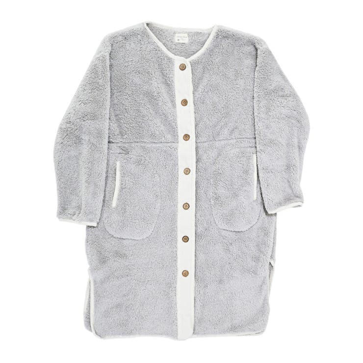 ライトグレー | ルームウェア ファーガウン 着る毛布 | exrevo