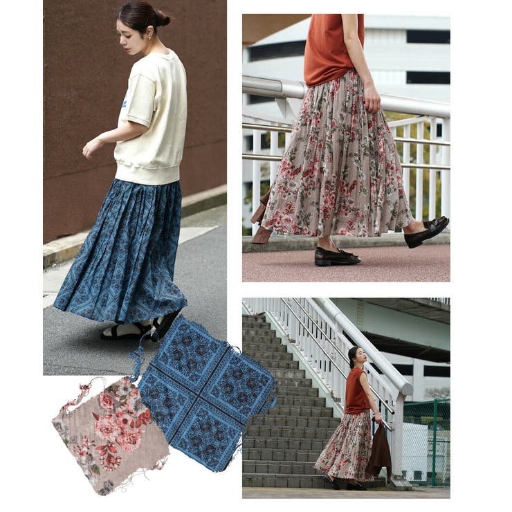 zootie（ズーティー）：インドコットン マキシスカート | e-zakkamania stores | 詳細画像4 