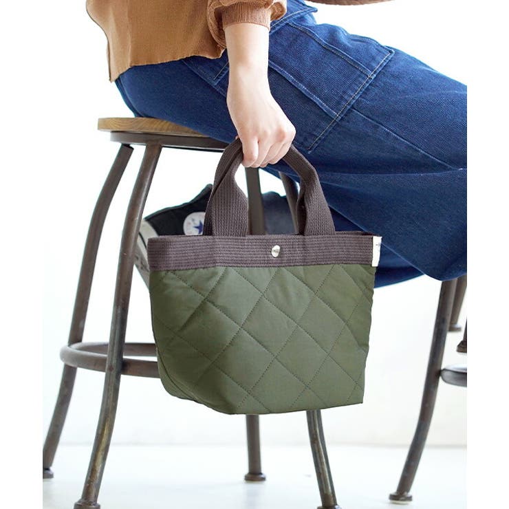 キルティング［カーキ］ | ミニョン トートバッグ［ミニ］ | e-zakkamania stores