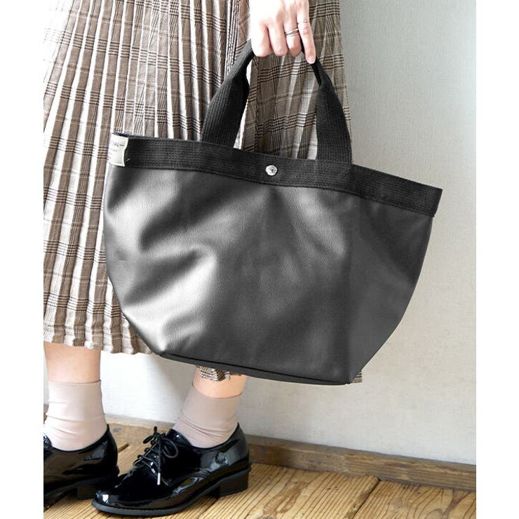 ブラック | ミニョン トートバッグ［ラージ］ | e-zakkamania stores