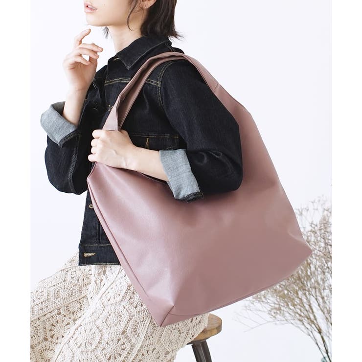 ピンク | ソフトラウンド トートバッグ［ラージ］ | e-zakkamania stores