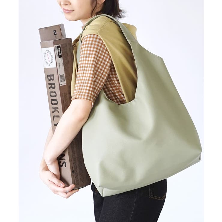 セージグリーン | ソフトラウンド トートバッグ［ラージ］ | e-zakkamania stores