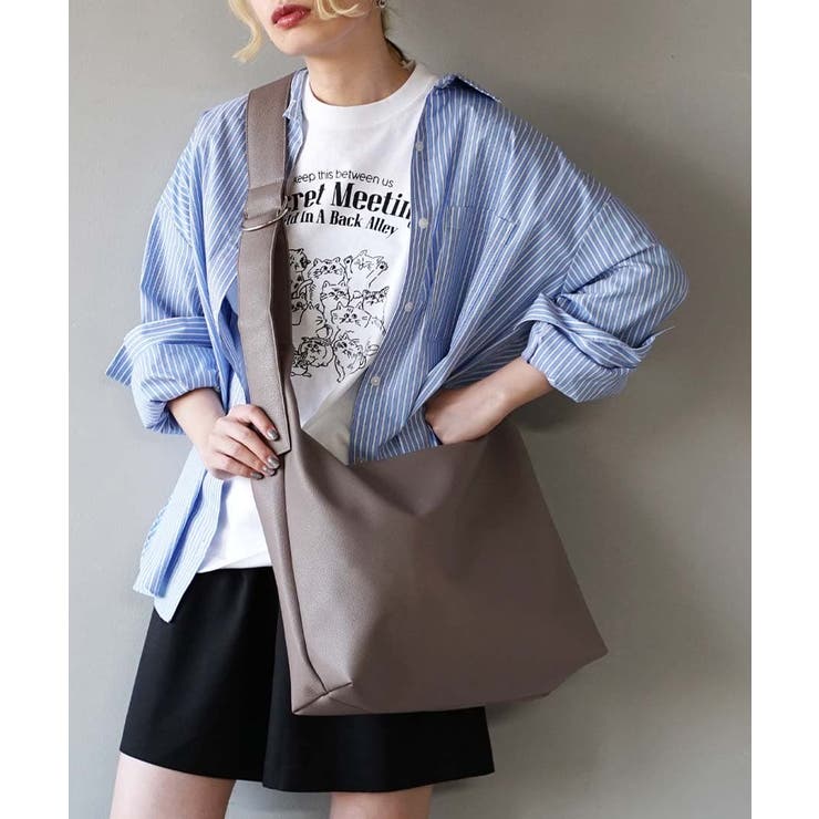 モカ | ソフトラウンド ワンショルダーバッグ［ラージ］ | e-zakkamania stores