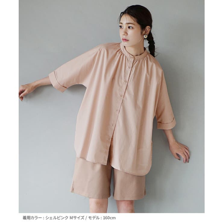 zootie（ズーティー）：汗じみ防止 ドルマンスリーブ ギャザーフレアシャツ | e-zakkamania stores | 詳細画像12 