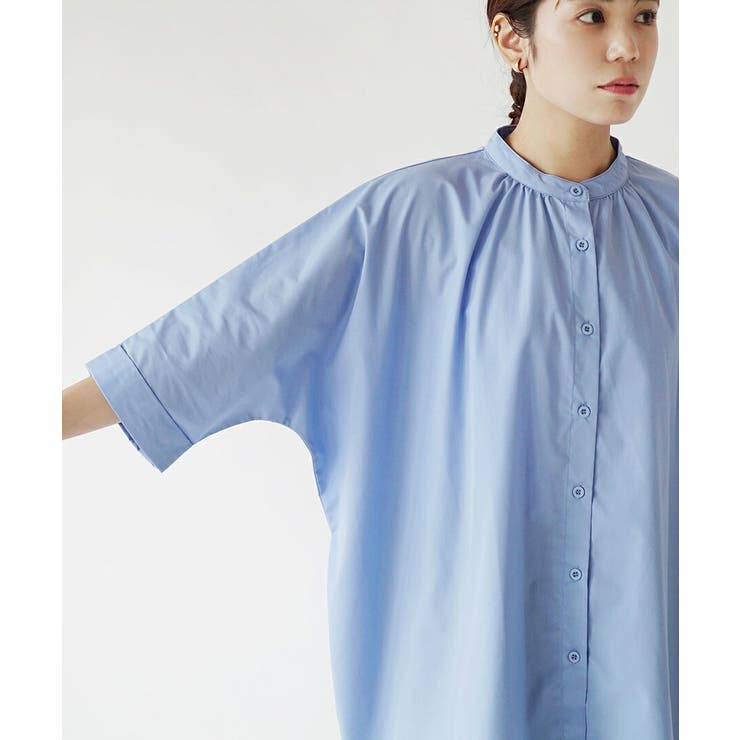 zootie（ズーティー）：汗じみ防止 ドルマンスリーブ ギャザーフレアシャツ | e-zakkamania stores | 詳細画像14 