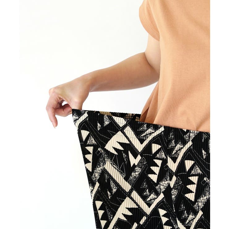 モノトーンエスニック柄 プリーツパンツ | e-zakkamania stores | 詳細画像10 