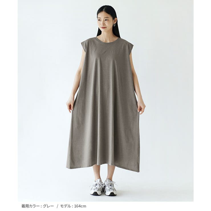 ショルダータック ノースリーブワンピース | e-zakkamania stores | 詳細画像9 