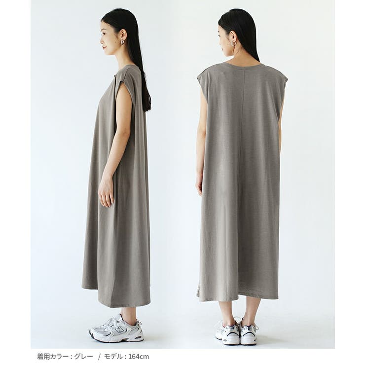 ショルダータック ノースリーブワンピース | e-zakkamania stores | 詳細画像10 