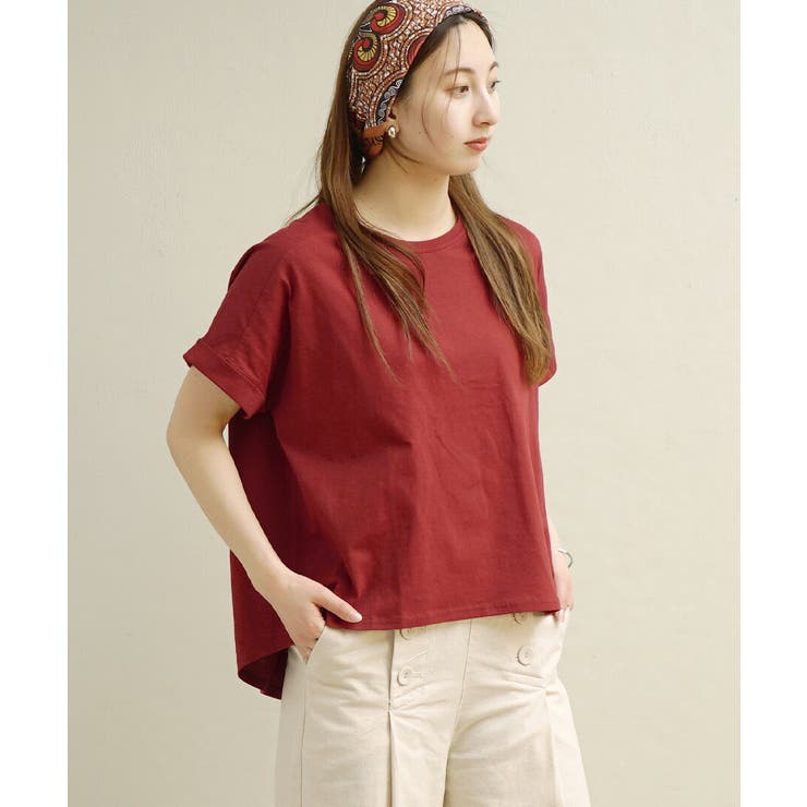 マダーレッド | zootie（ズーティー）：汗しみない Tシャツ［ワイドシルエット］ | e-zakkamania stores