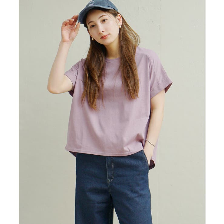 ラベンダー | zootie（ズーティー）：汗しみない Tシャツ［ワイドシルエット］ | e-zakkamania stores