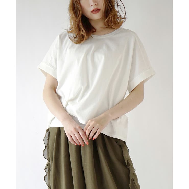 オフホワイト | zootie（ズーティー）：汗しみない Tシャツ［ワイドシルエット］ | e-zakkamania stores