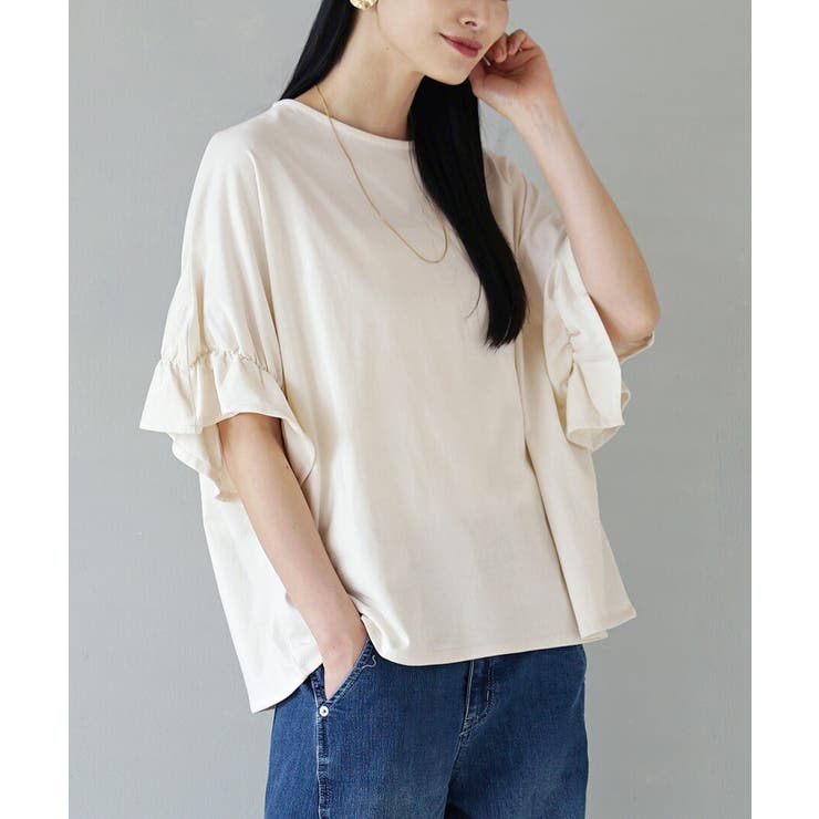 アイボリー | キャンディースリーブ カットソー | e-zakkamania stores