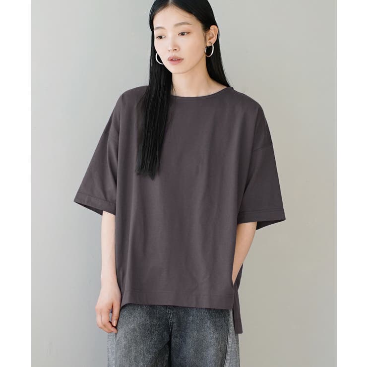 チャコール | zootie（ズーティー）：URBAN PLUS スリットTシャツ | e-zakkamania stores
